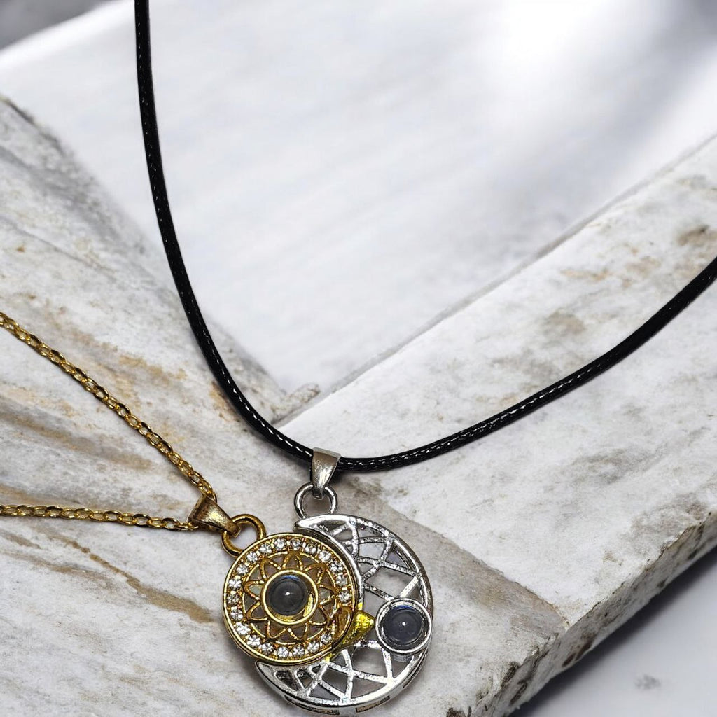 שרשרת ירח ושמש לזוג