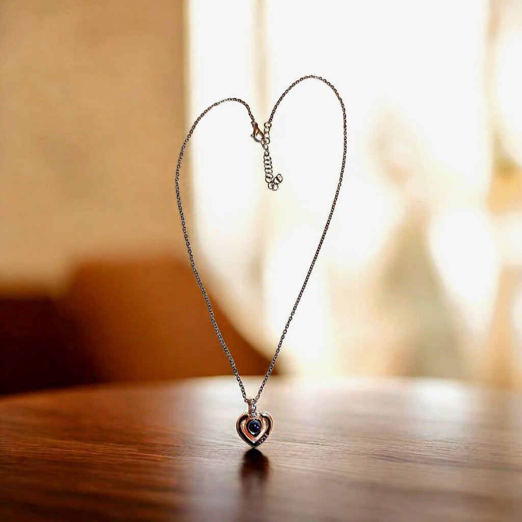 שרשת לב עם פרח